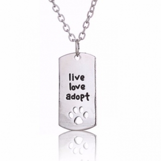 live love adopt ketting